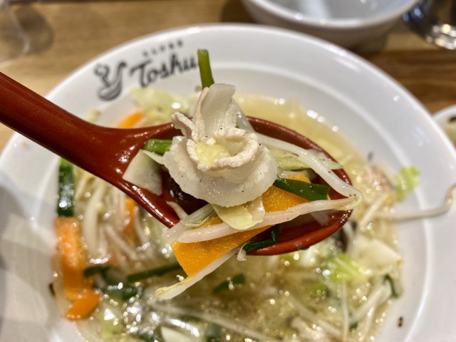 れんげ食堂Toshuの野菜スープ胡椒入り