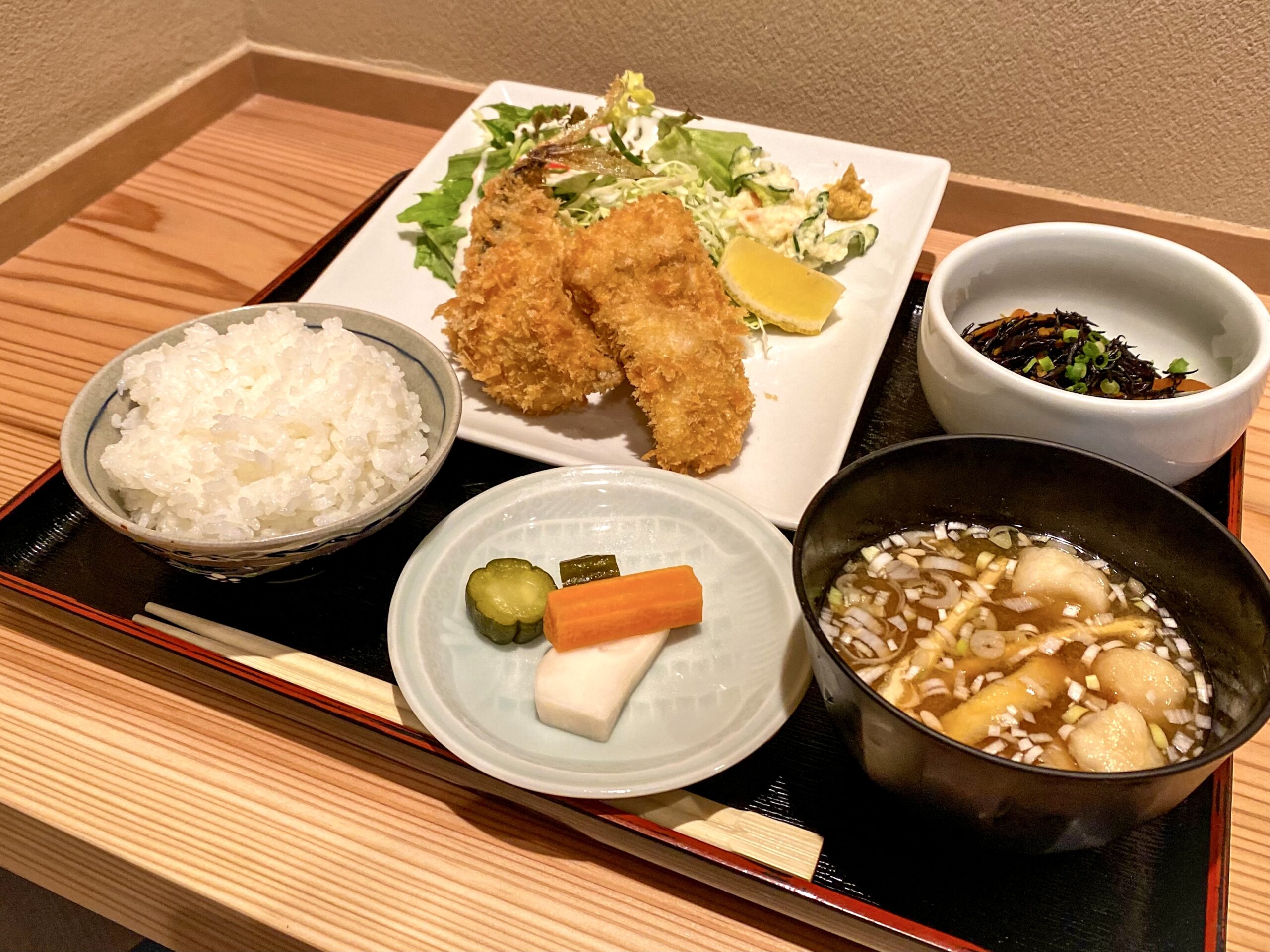 新オープン 浜田山の和食 竹田の絶品ふわふわあじフライ定食でランチ 高井戸ランチブログ