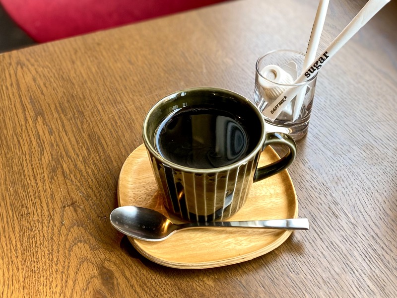 高井戸のSTUDIO VISITのランチセットホットコーヒー
