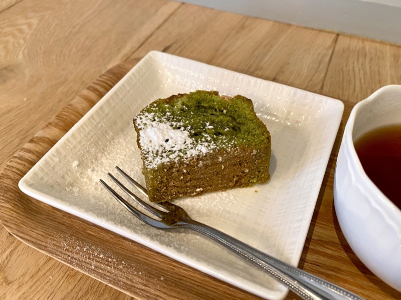 カフェロワジールの抹茶のケーキ