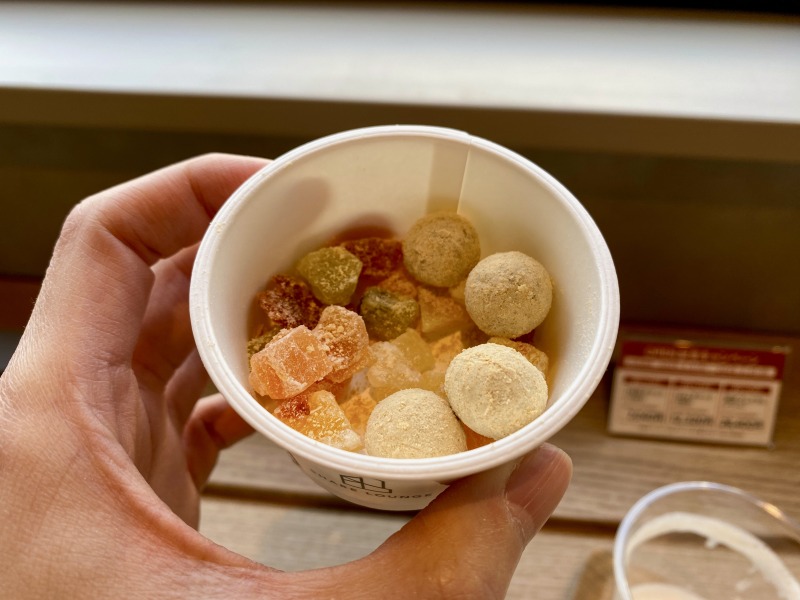 SHARE LOUNGE Olive LOUNGE高円寺のフルーツミックス＋きなこ豆