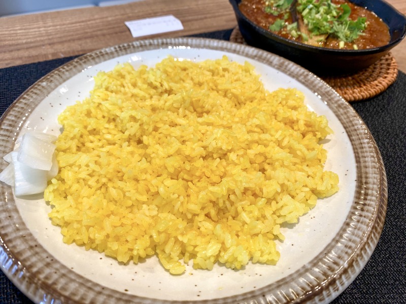 スパイスコウカのナスキーマカレーのごはん