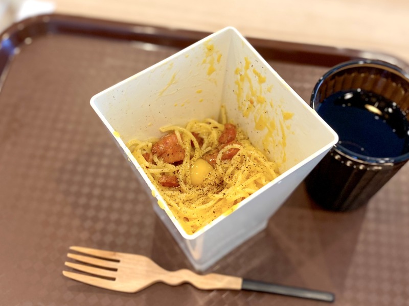 ハローパスタ杉並宮前店のカルボナーラ