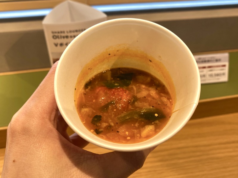 SHARE LOUNGE Olive LOUNGE 都立大学駅前のミネストローネ