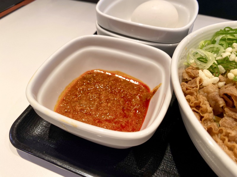 吉野家のにんにくマシマシだれ