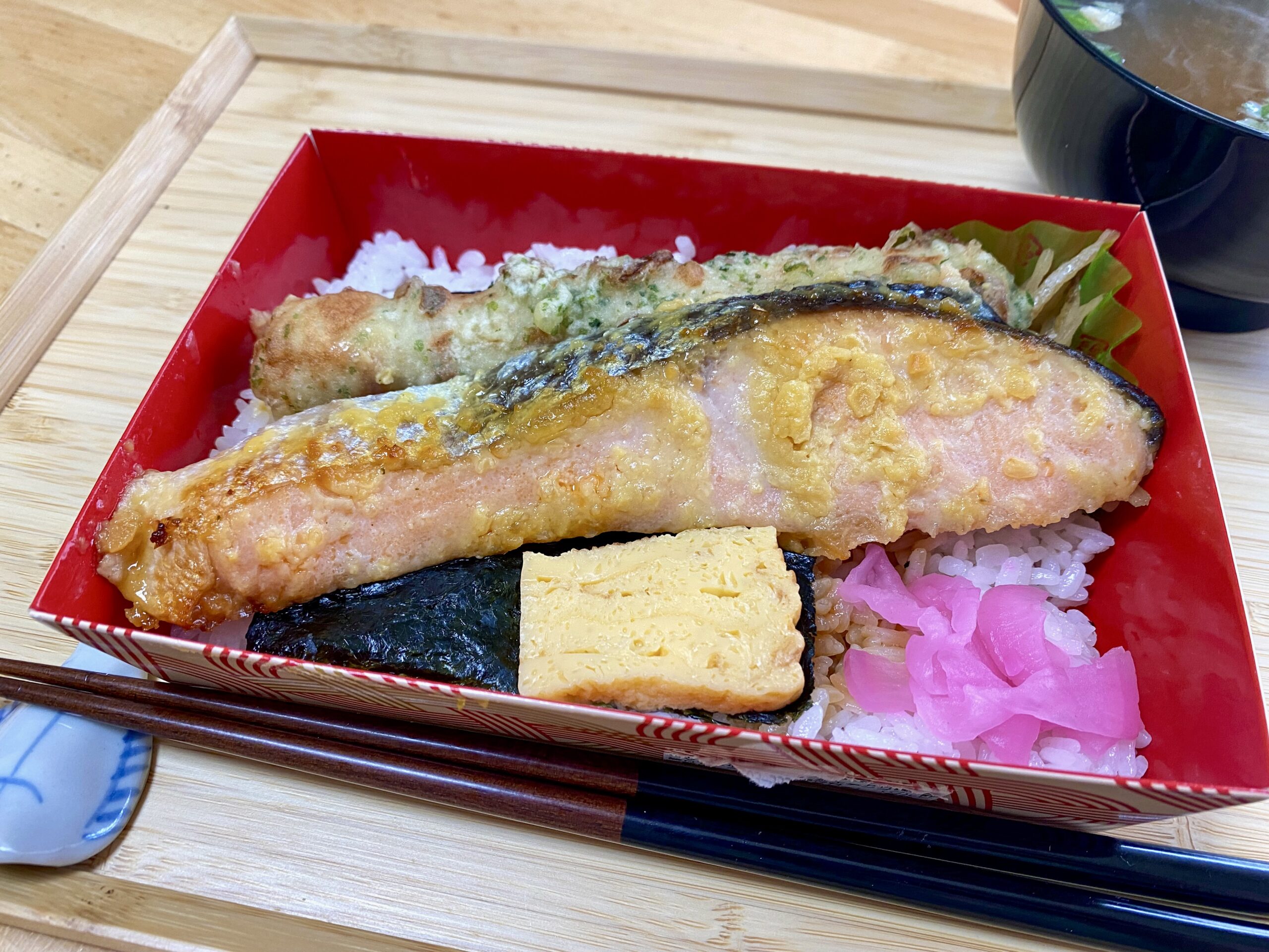 オオゼキ高井戸店の大人の海苔弁（しゃけ）