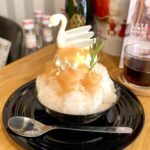 吉祥寺の吉氷の桃のかき氷