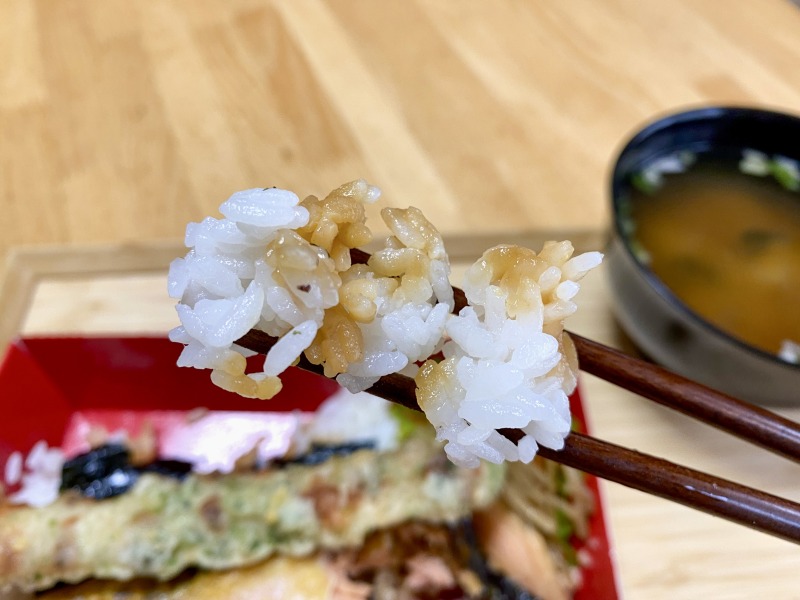 オオゼキ高井戸店の大人の海苔弁（しゃけ）のごはん