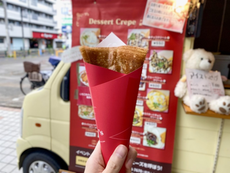 サニーズクレープのシナモンシュガーバター