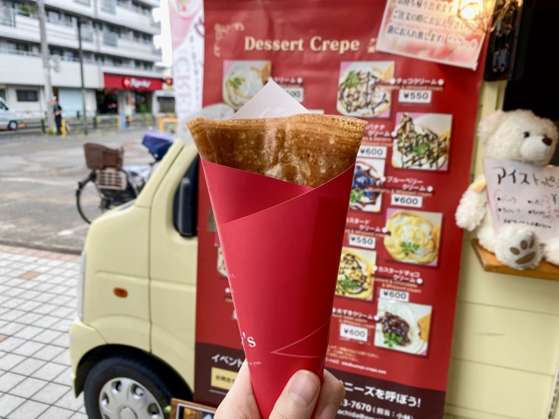 サニーズクレープのシナモンシュガーバター