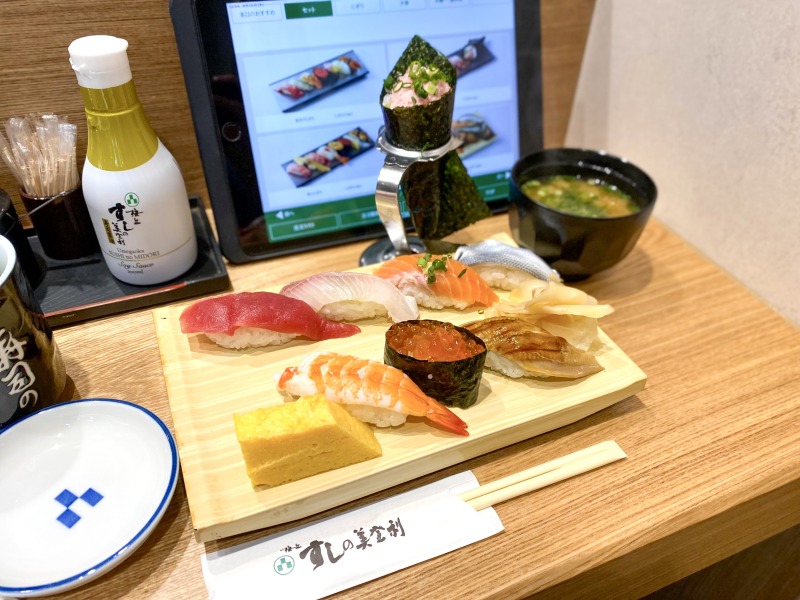 すしの美登利高井戸店のランチにぎり