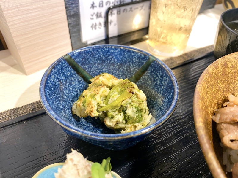 肉割烹 心の青のりの和風ポテトサラダ