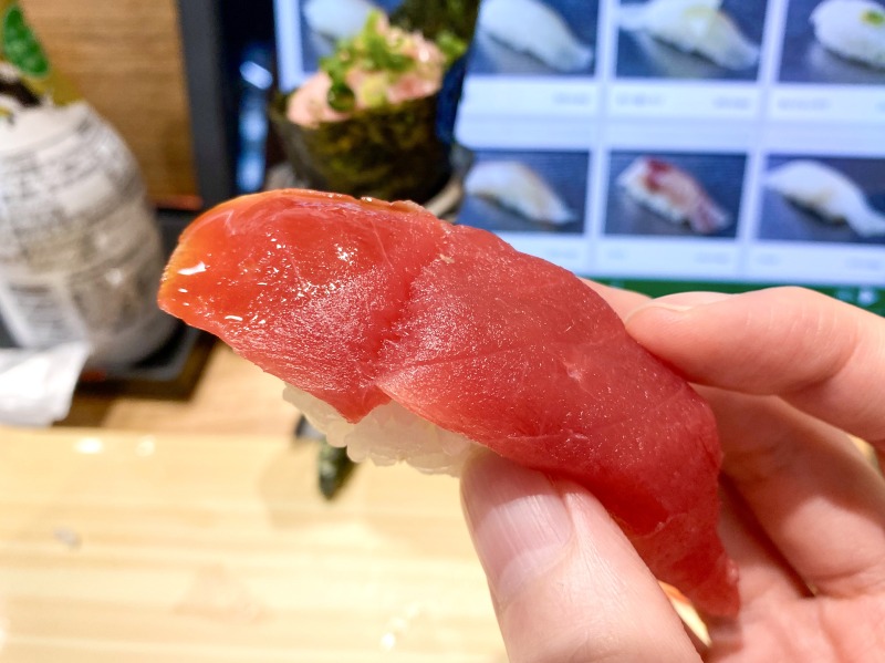 すしの美登利高井戸店のまぐろ赤身