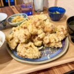 久我山のしらすびよりの鶏のからあげ定食（アップ）