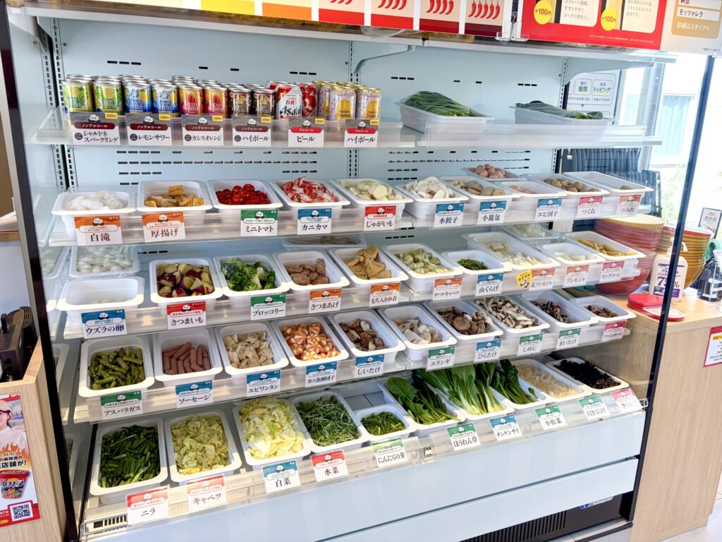 iSDG 麻辣燙 吉祥寺店のトッピング台