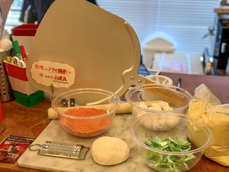 ハローパスタ杉並宮前店のドラマで使用した小道具