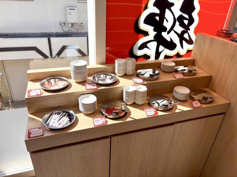 iSDG 麻辣燙 吉祥寺店の薬味台