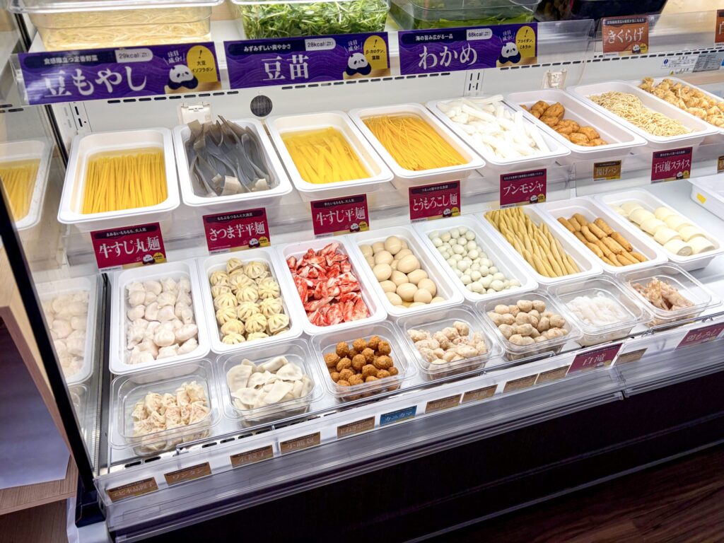 iSDG 麻辣燙 大塚店の食材の棚2