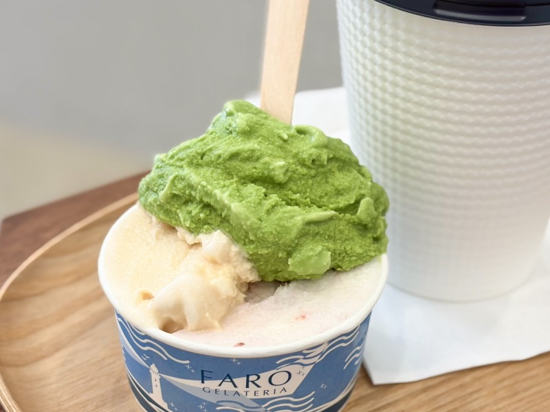 浜田山のGELATERIA FAROの抹茶