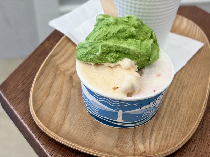 浜田山のGELATERIA FAROのミルクキャラメル