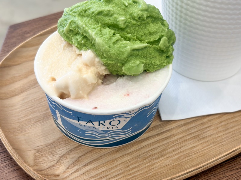 浜田山のGELATERIA FAROのマスカルポーネイチゴ