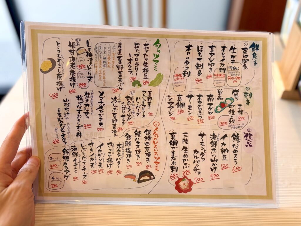 食堂 髙ひろ 西荻高架下メニュー2
